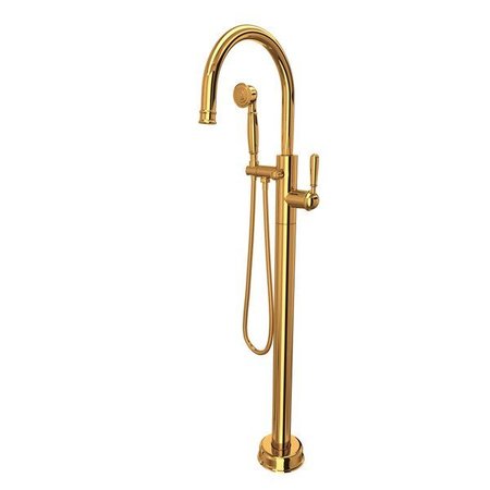 ROHL Traditional Single Hole Floor Mount Tub Filler Trim TTD06HF1LMULB